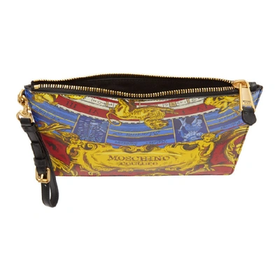 Shop Moschino Multicolor Astrology Pouch In A1888 Fanta