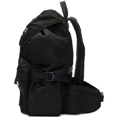 Shop Burberry Black Wilfin Backpack