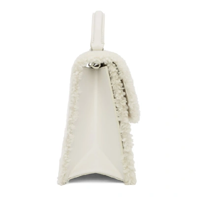 Shop Off-white Furry Jitney 2.8 Bag In Off White