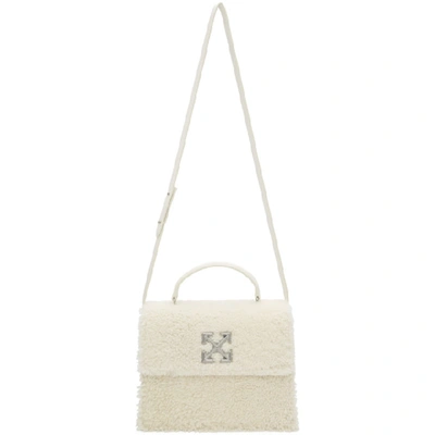 Shop Off-white Furry Jitney 2.8 Bag In Off White