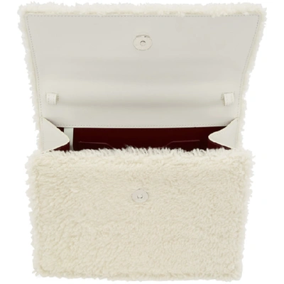 Shop Off-white Furry Jitney 2.8 Bag In Off White