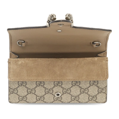 Shop Gucci Beige Gg Supreme Super Mini Dionysus Bag