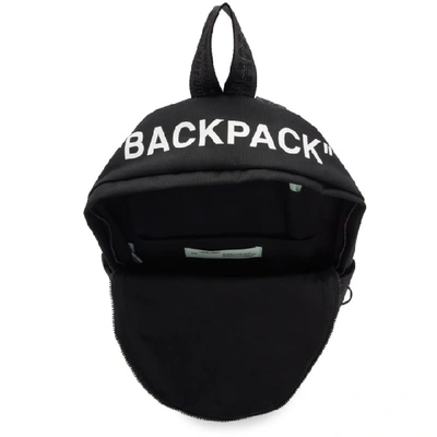 Shop Off-white Black Quote Backpack