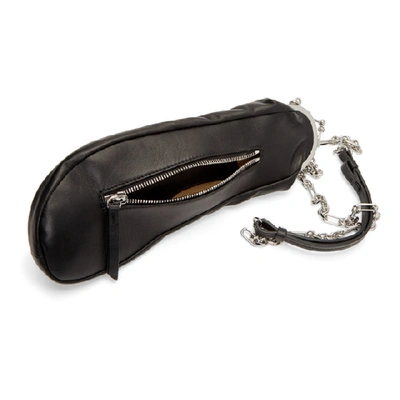 Shop Maison Margiela Ssense Exclusive Black Leather Tabi Glove Bag In T8013 Blkgo