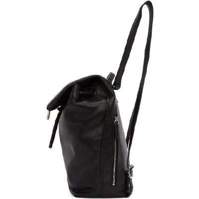 Shop Rag & Bone Rag And Bone Black Leather Loner Backpack In 1 Black