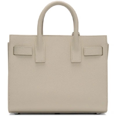 Shop Saint Laurent White Nano Sac De Jour Tote