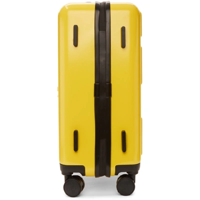 Shop Off-white Yellow Arrows Trolley Carry-on Suitcase