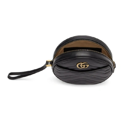 Shop Gucci Black Gg Marmont 2.0 Clutch In 1000 Black