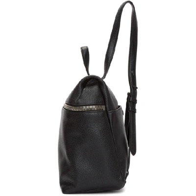 Shop Kara Black Leather Large Backpack