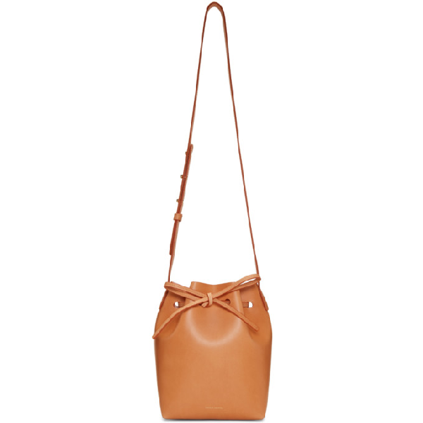 mansur gavriel tan bucket bag