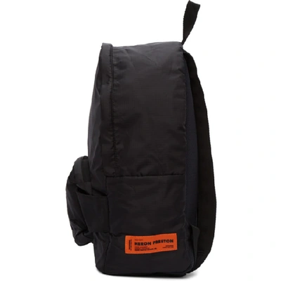 Shop Heron Preston Black Fanny Pack Backpack