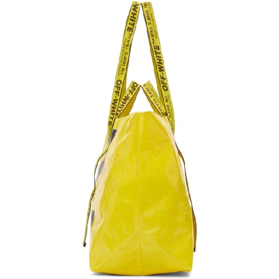 Shop Off-white Yellow Arrows Tote In Yellow/blk