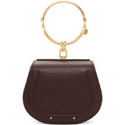 Shop Chloé Chloe Purple Small Nile Bracelet Bag