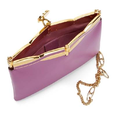 Shop Gucci Purple Broadway Evening Bag In 5365 Lilac