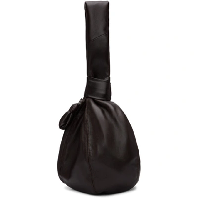 Shop Lemaire Brown Ball Bag In 490 Dark Ch