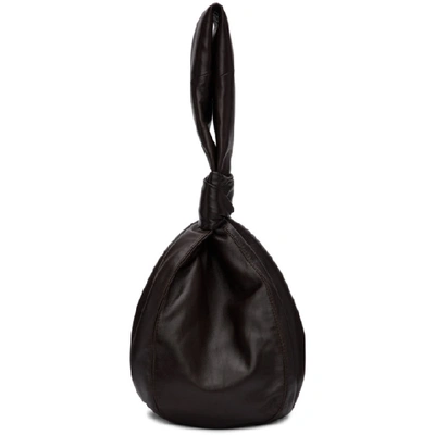 Shop Lemaire Brown Ball Bag In 490 Dark Ch