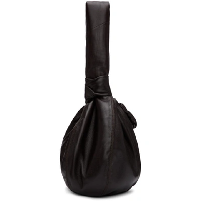 Shop Lemaire Brown Ball Bag In 490 Dark Ch