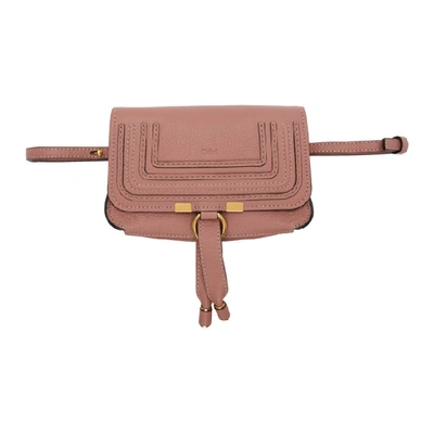 CHLOÉ CHLOE PINK MARCIE BELT BAG 
