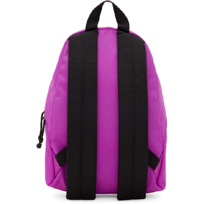 Shop Balenciaga Purple Small Wheel Backpack