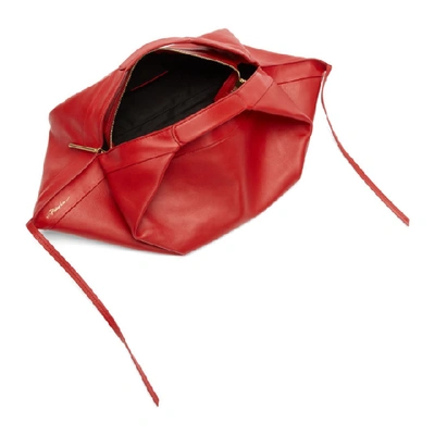 Shop 3.1 Phillip Lim / フィリップ リム 3.1 Phillip Lim Red Mini Luna Slouchy Hobo Tote In Sc601 Scarl