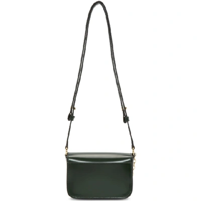 Shop Jw Anderson Green Nano Keyts Bag In 560 Forest