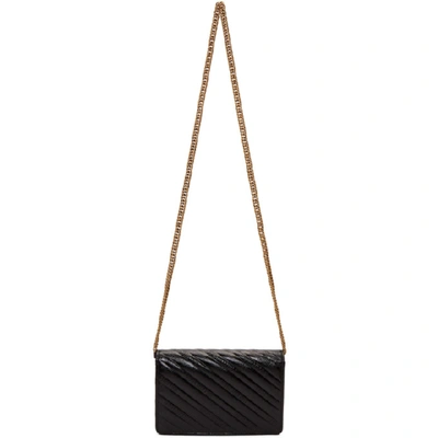 Shop Balenciaga Black Bb Chain Wallet Bag