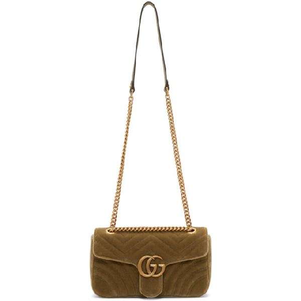 gucci tan velvet bag