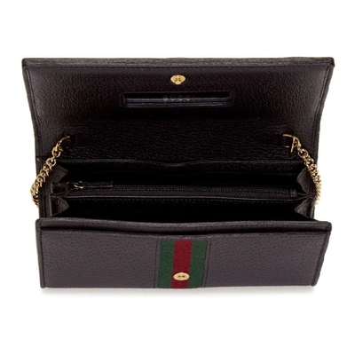 Shop Gucci Black Ophidia Continental Wallet Bag In 1060 Black