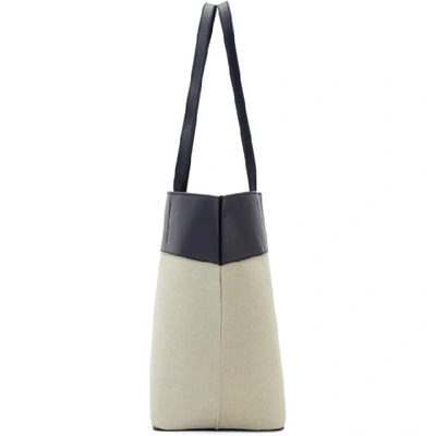 Shop Apc A.p.c. Blue And Off-white Totally Tote