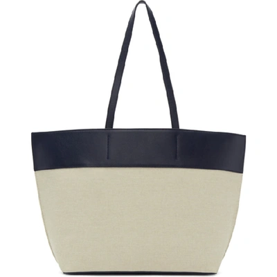 Shop A.p.c. Blue And Off-white Totally Tote