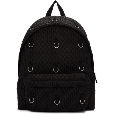 Shop Raf Simons Black Eastpak Edition Padded Loop Quilted Backpack In 00099 Black