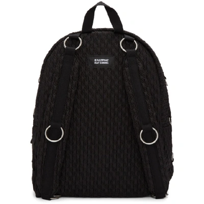 Shop Raf Simons Black Eastpak Edition Padded Loop Quilted Backpack In 00099 Black