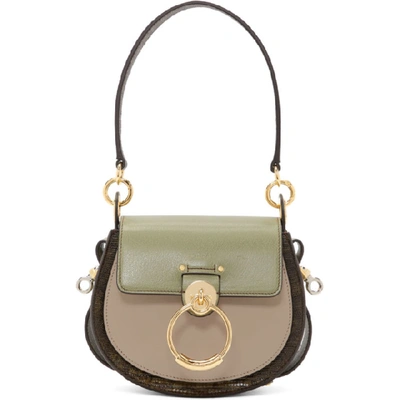 Shop Chloé Green Small Tess Bag