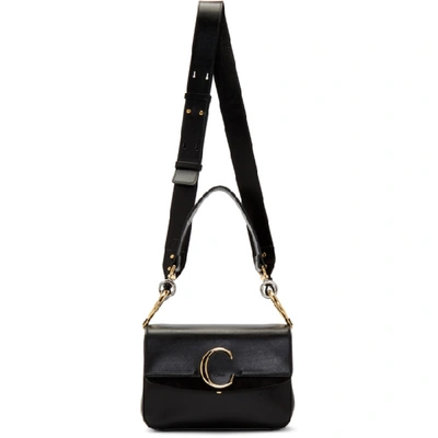 Shop Chloé Chloe Black Small Chloe C Double Carry Bag