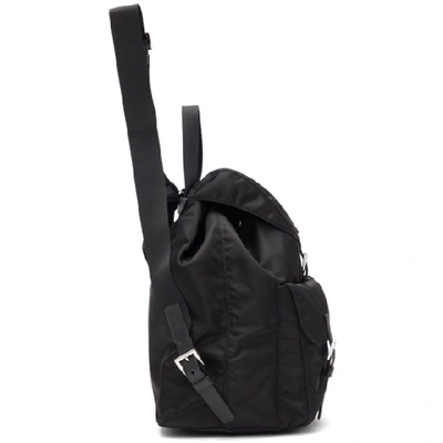 Shop Prada Black Nylon Backpack