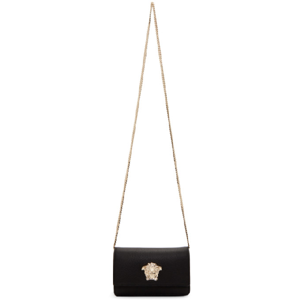 black and gold versace bag