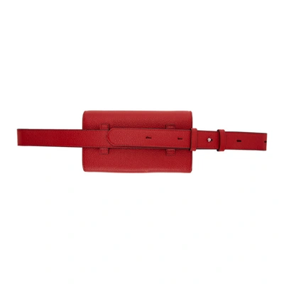 Shop Christian Louboutin Red Boudoir Chain Belt Bag In R258 Rd/gd