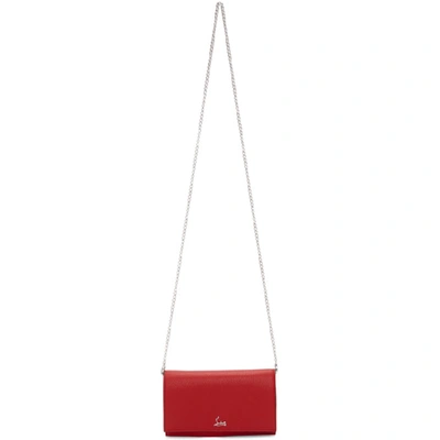 Shop Christian Louboutin Red Boudoir Chain Belt Bag In R258 Rd/gd