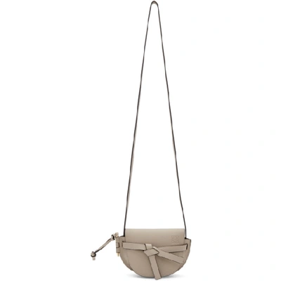 Shop Loewe Beige Mini Gate Bag In 2461 Light