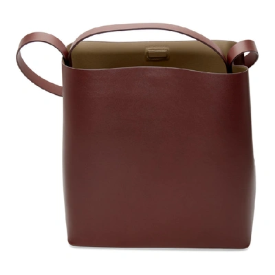 Shop Aesther Ekme Brown Sac Square Tote In 127 Brick