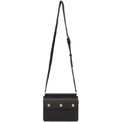 Shop Burberry Black Leather Baby Title Bag