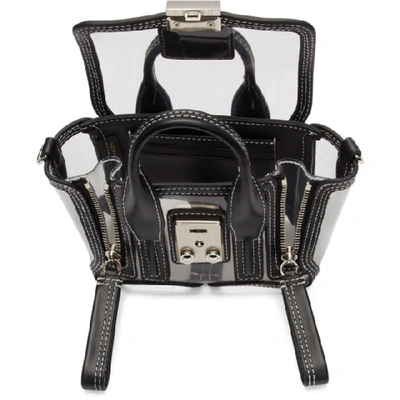 Shop 3.1 Phillip Lim / フィリップ リム 3.1 Phillip Lim Transparent Nano Pashli Satchel Bag In Ba001 Black