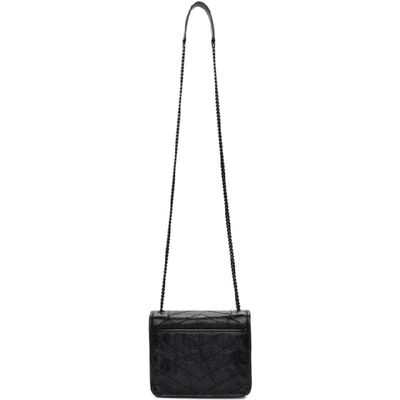 Shop Saint Laurent Black Niki Chain Wallet Bag In 1000 Black
