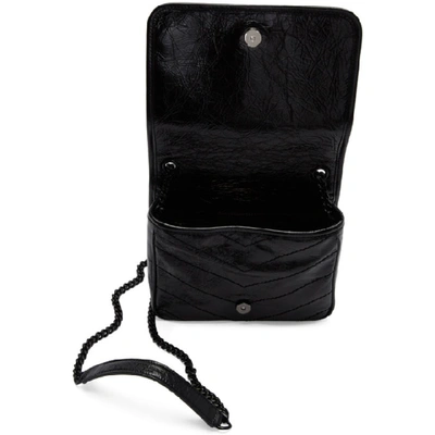 Shop Saint Laurent Black Niki Chain Wallet Bag In 1000 Black