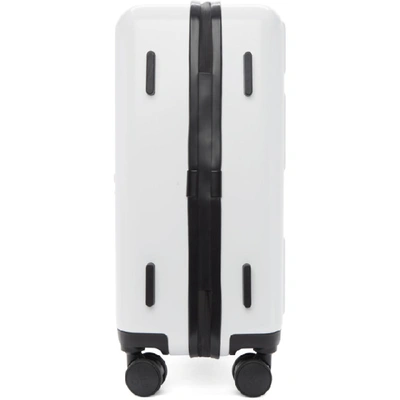 Shop Off-white White Arrows Trolley Carry-on Suitcase