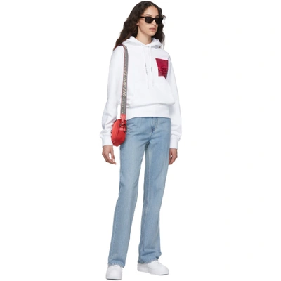 Shop Off-white Red Crossbody Bag