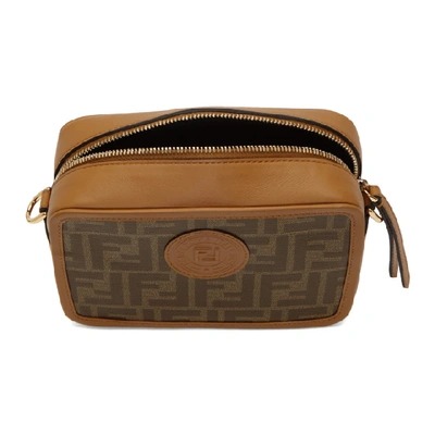Shop Fendi Tan And Brown Small Forever  Camera Bag In F15wo Caram