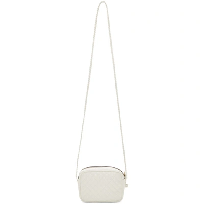 Shop Gucci White Small Quilted Shoulder Bag In 9180 White