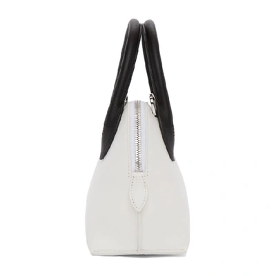 Shop Lanvin White And Black Mini Magot Bag In 0010 White