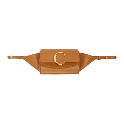 Shop Chloé Chloe Brown Chloe C Belt Bag In 211 Autumnb